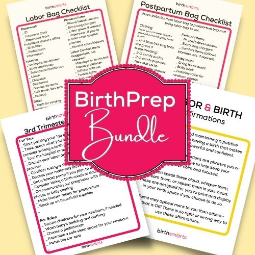 birth prep bundle sample photos